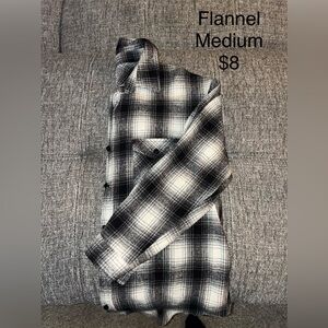 Black and White Plaid Shirt